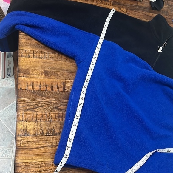 VTG 1999 Pillsbury Doughboy Fleece Pullover 1/4 Zip Jacket with pockets Medium - Picture 13 of 14